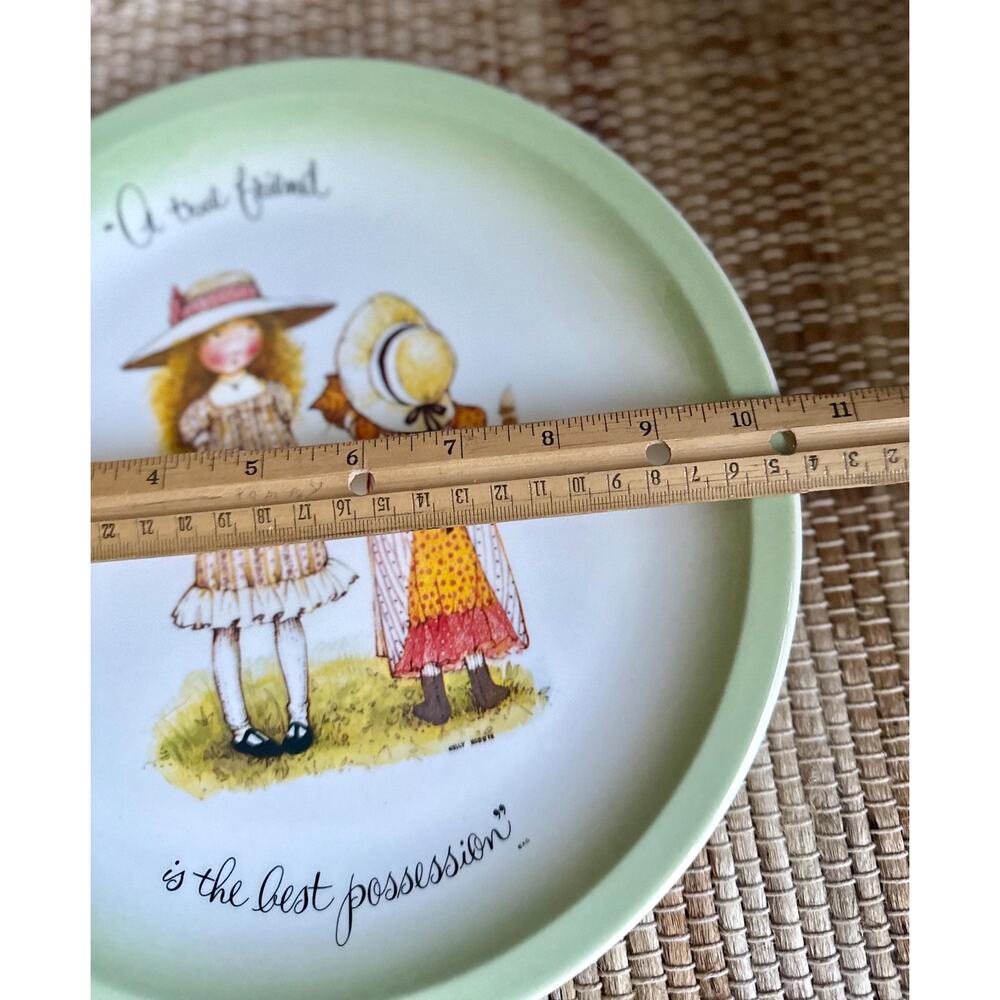 Vintage 1972 Holly Hobbie Friendship Plate | A True Friend Is the Best - Picture 7 of 7